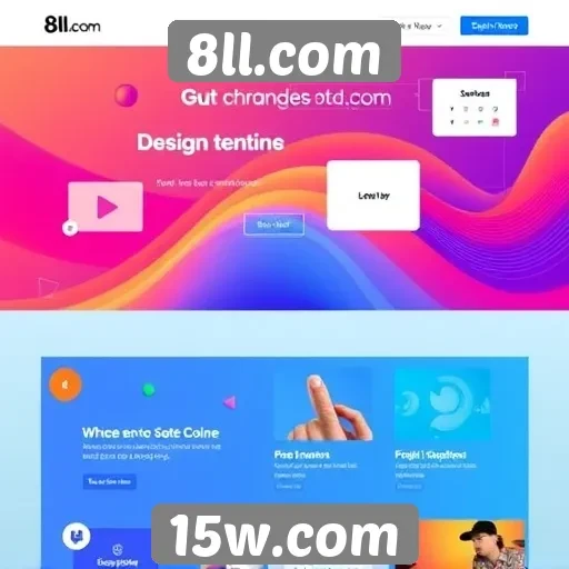Tendências de design de interface no site 8ll.com